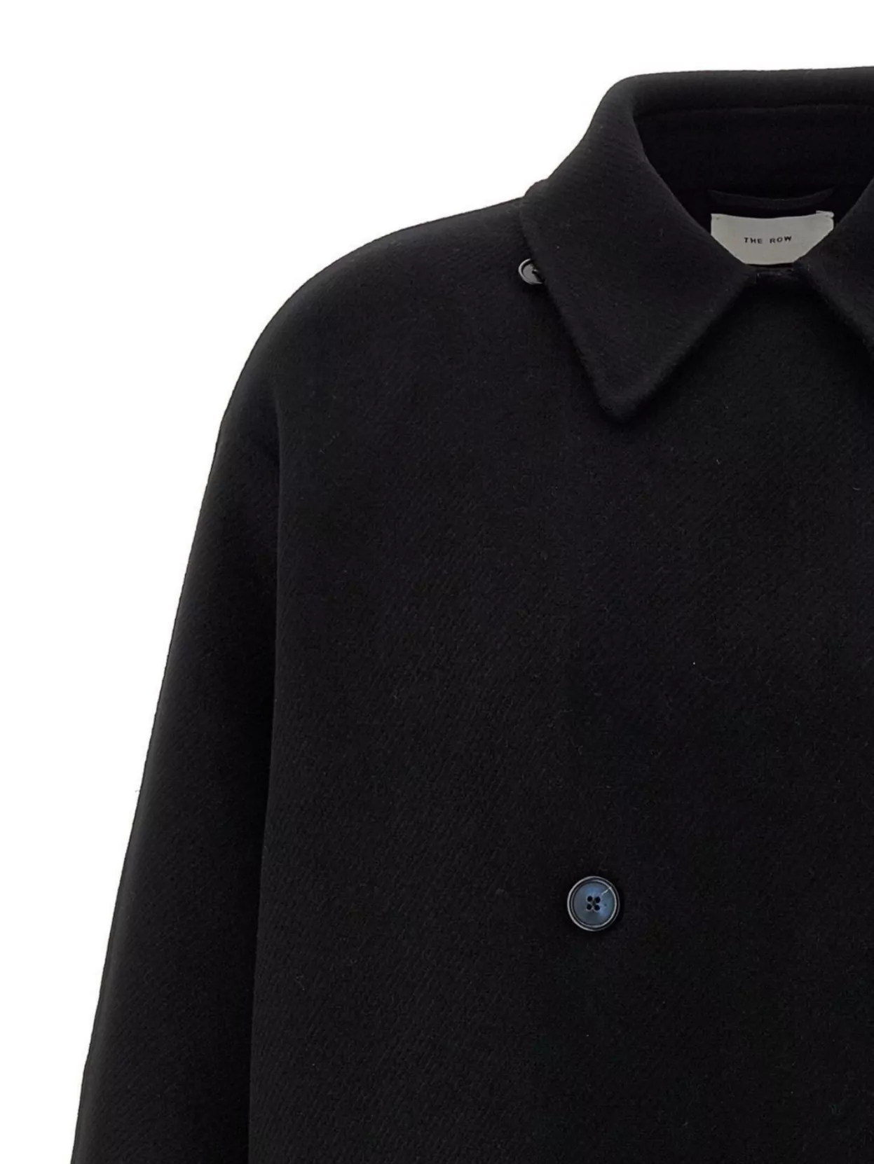 The Row Double-Breasted Coat Featuring Front Pockets