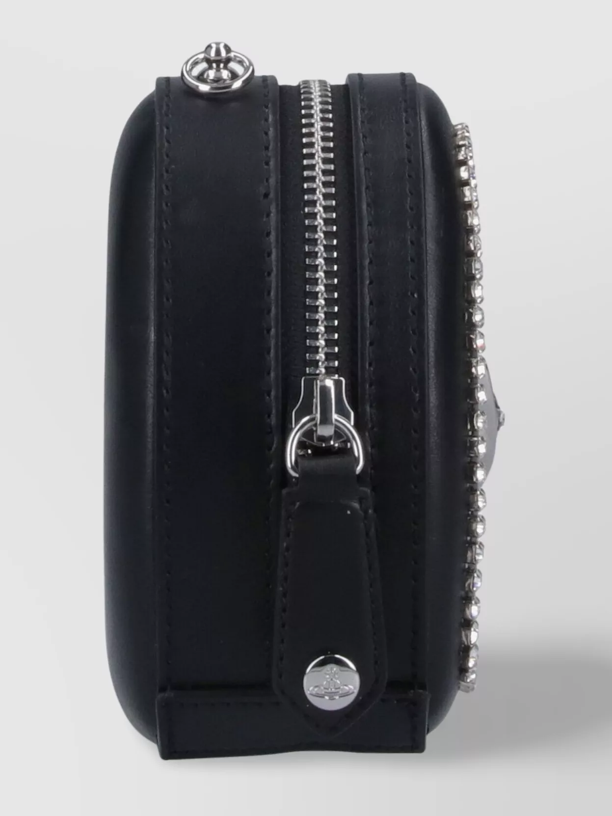Vivienne Westwood Heart Shape Shoulder Bag With Embellished Detailing