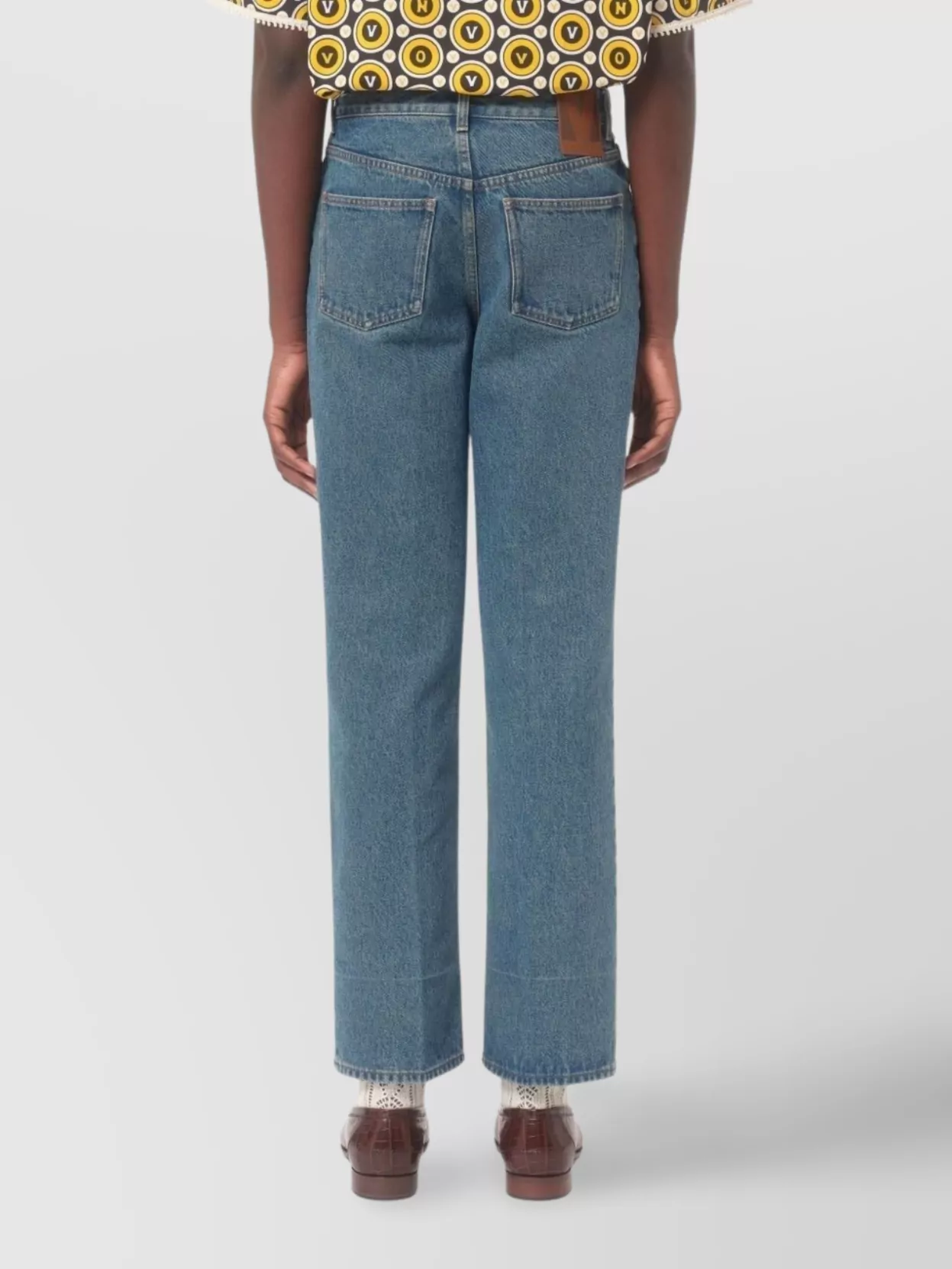 Valentino Garavani Straight Trousers Back Pocket
