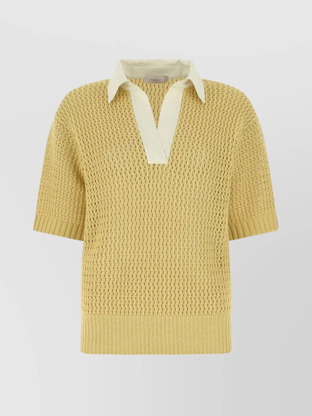 Shop Agnona Cotton And Cashmere Polo Shirt