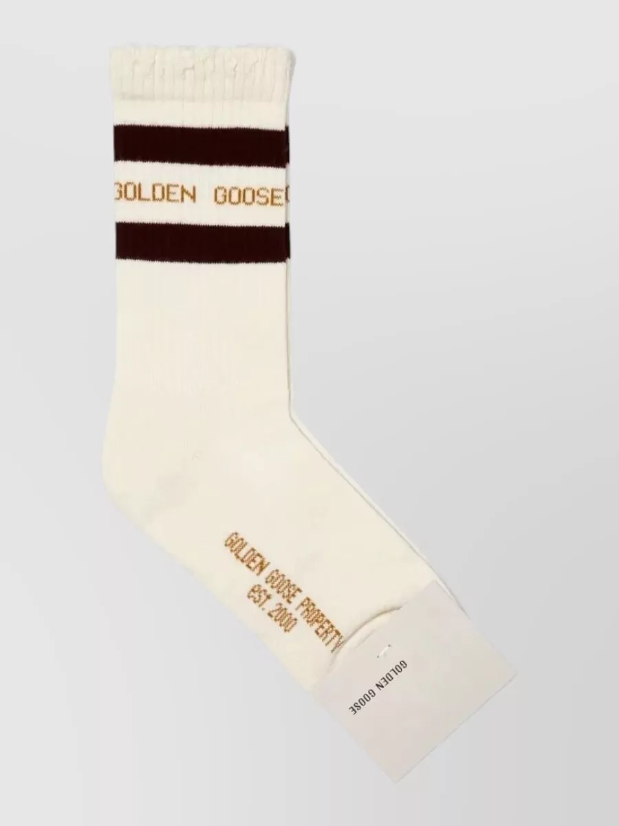 Golden Goose Ribbed striped socks