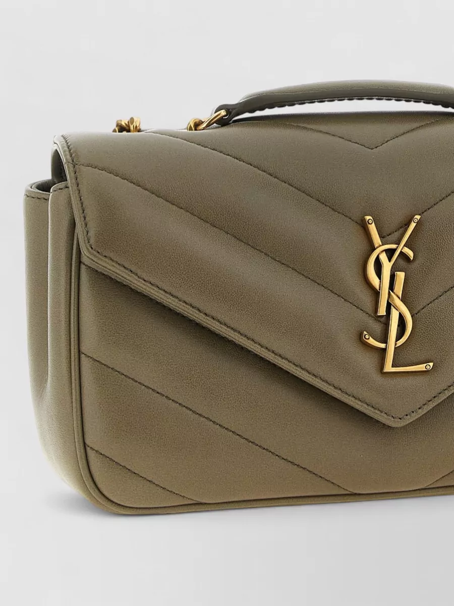 Saint Laurent Loulou Small Leather Clutch Bag