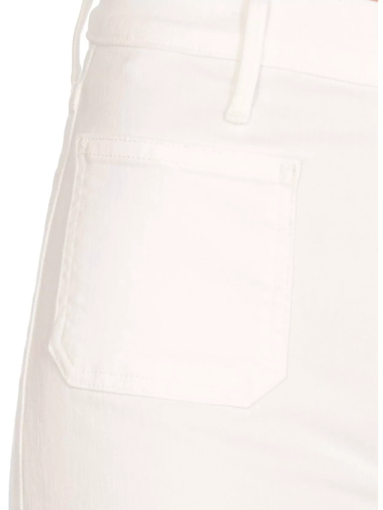 Mother Straight Wide-Leg Cotton Trousers