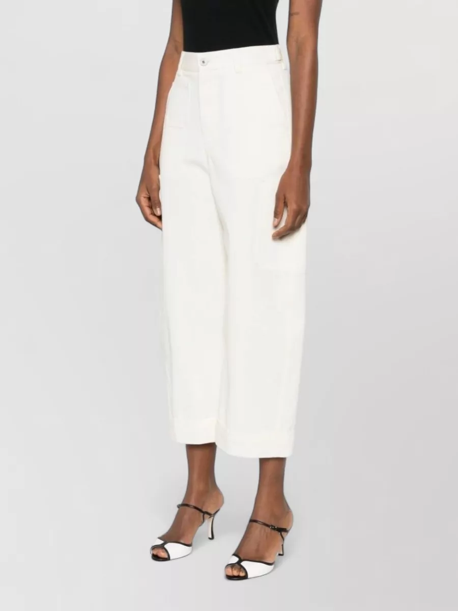 Givenchy Cropped Cargo Wide-Leg Trousers