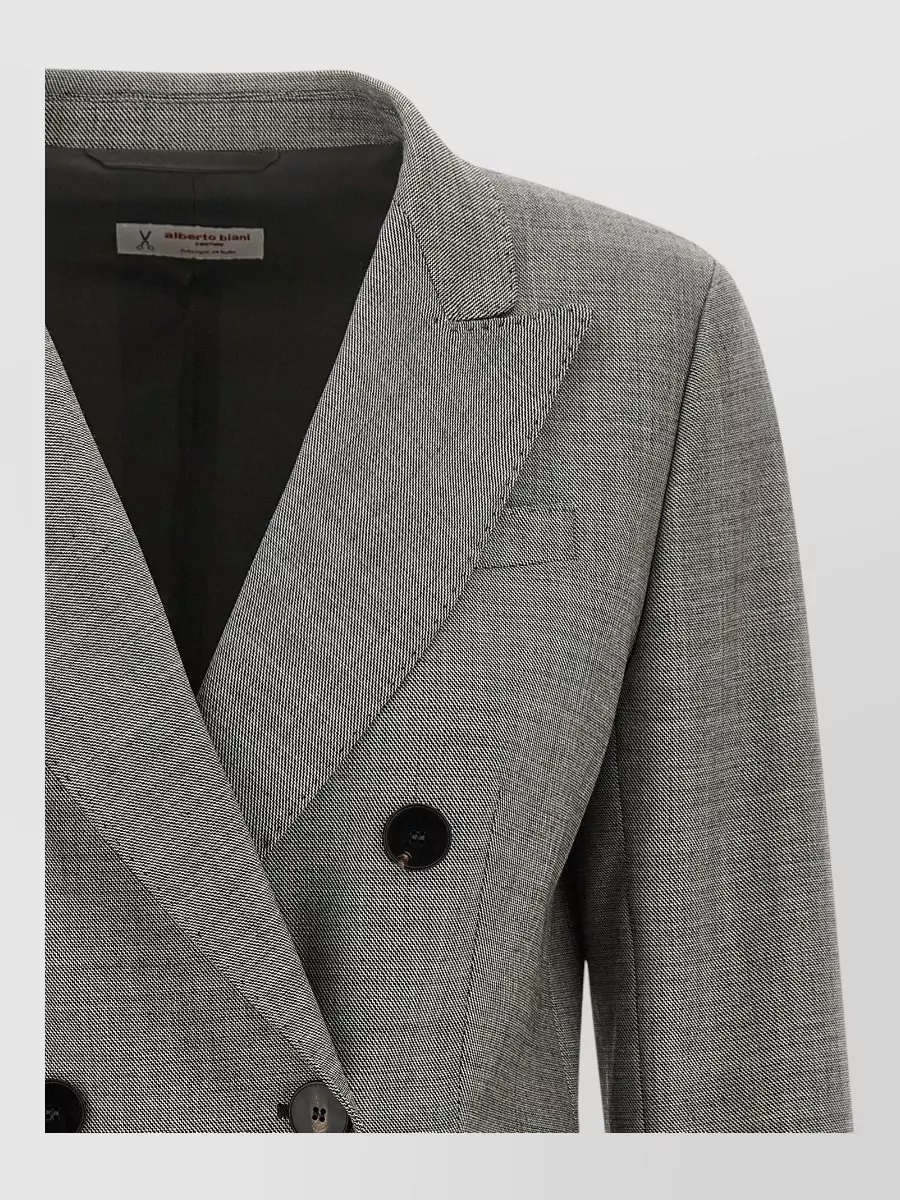 Alberto Biani Wool Double-Breasted Blazer