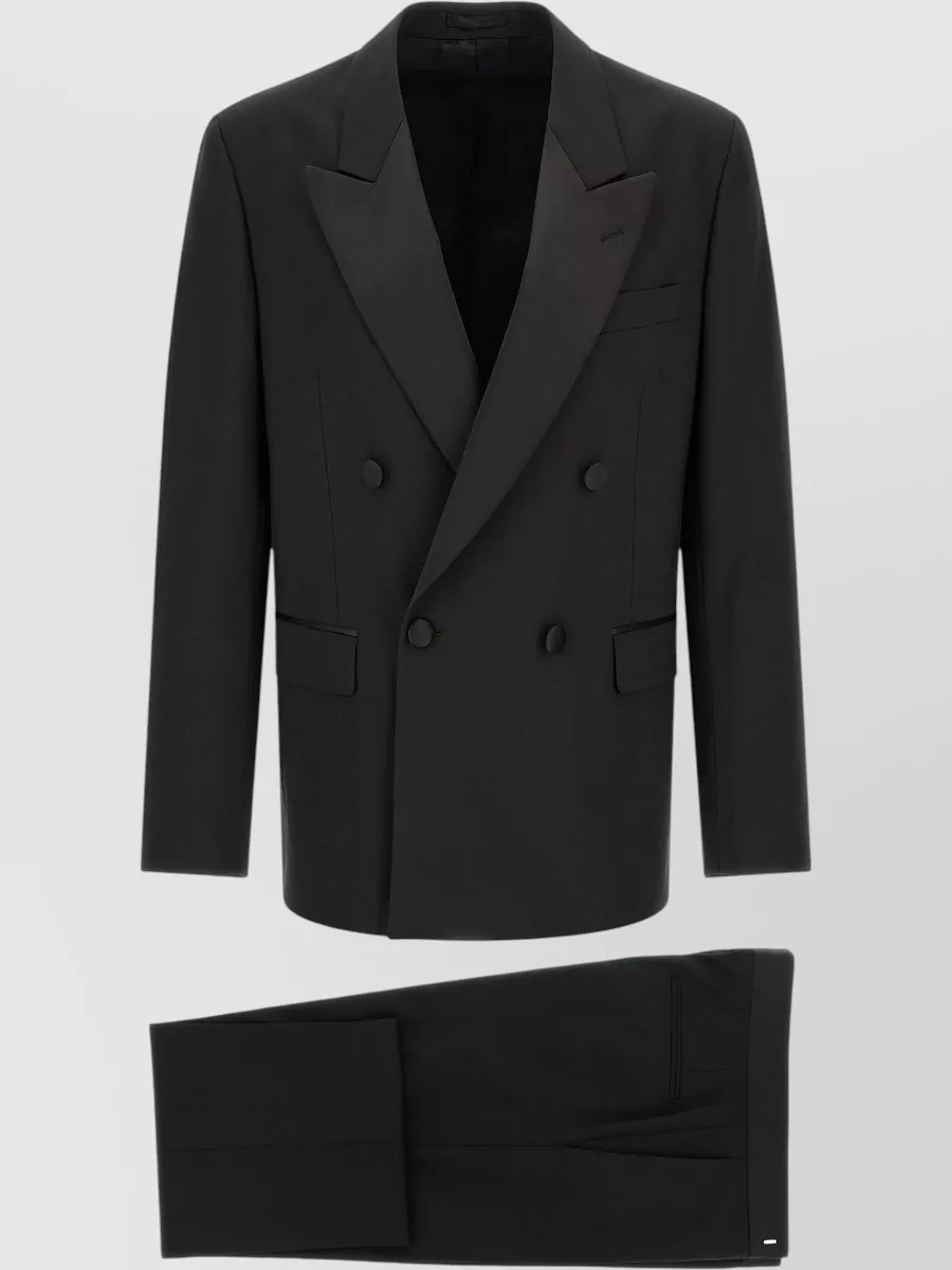 Lardini Virgin Wool Straight-Leg Tailored Trousers