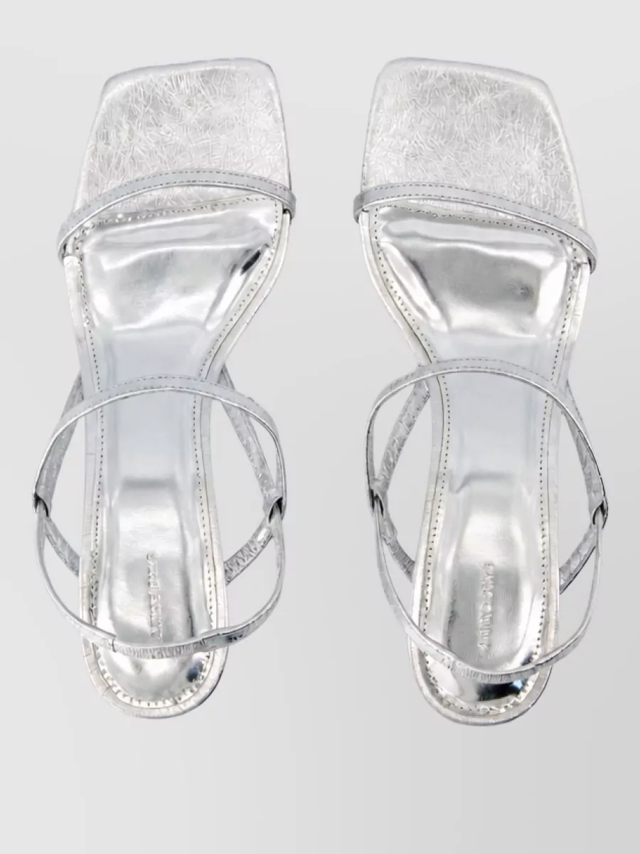 Anine Bing Leather Square-Toe Sandals