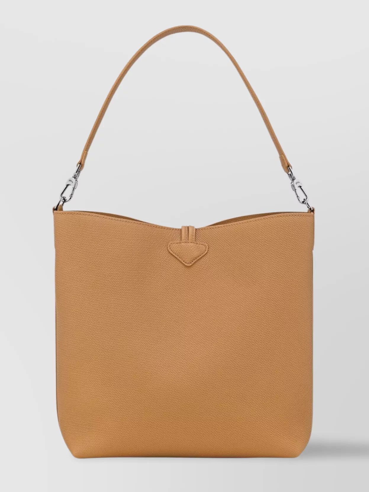 Longchamp Walnut Hobo Bag Metal Hardware