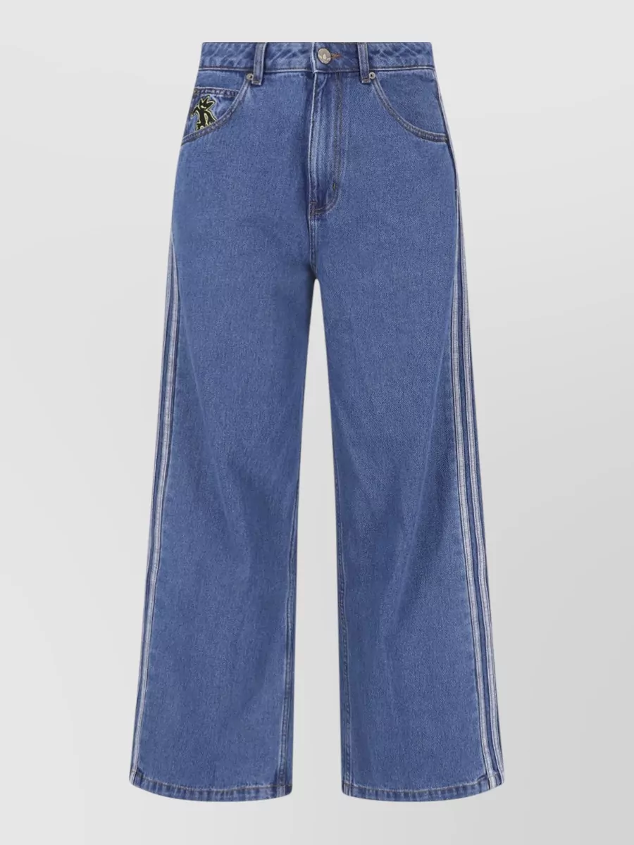 Adidas straight-leg denim jeans