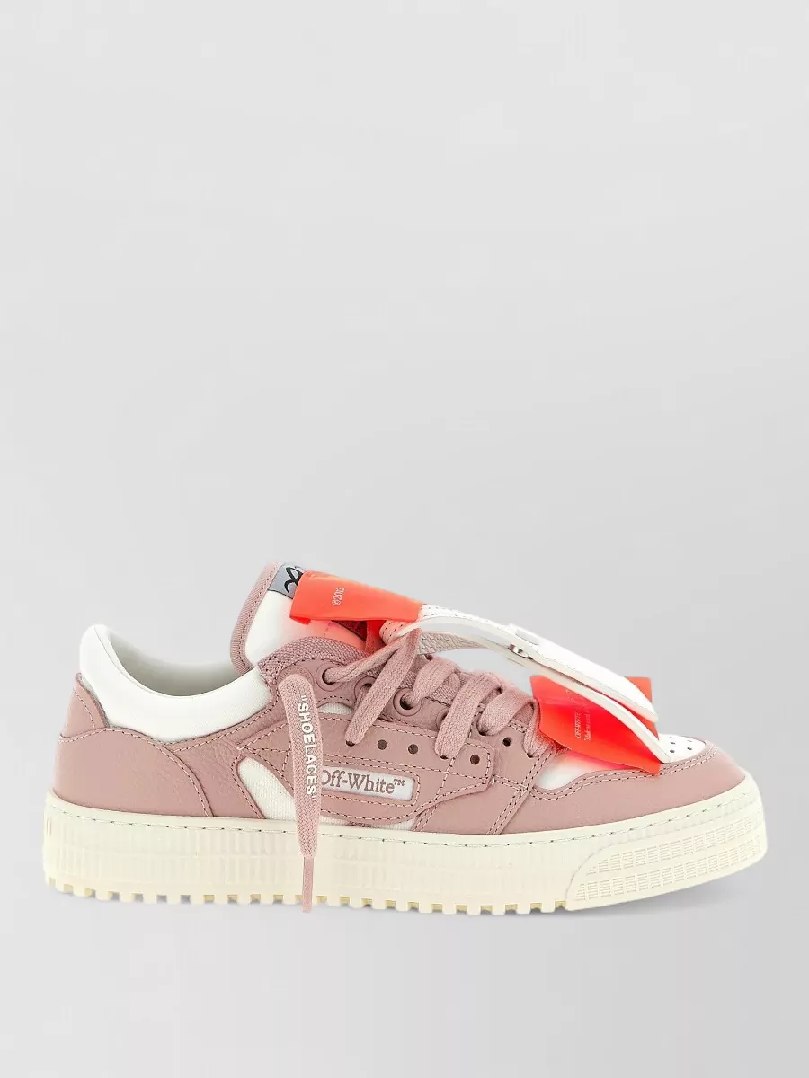 Off-White Leather Low-Top Sneakers