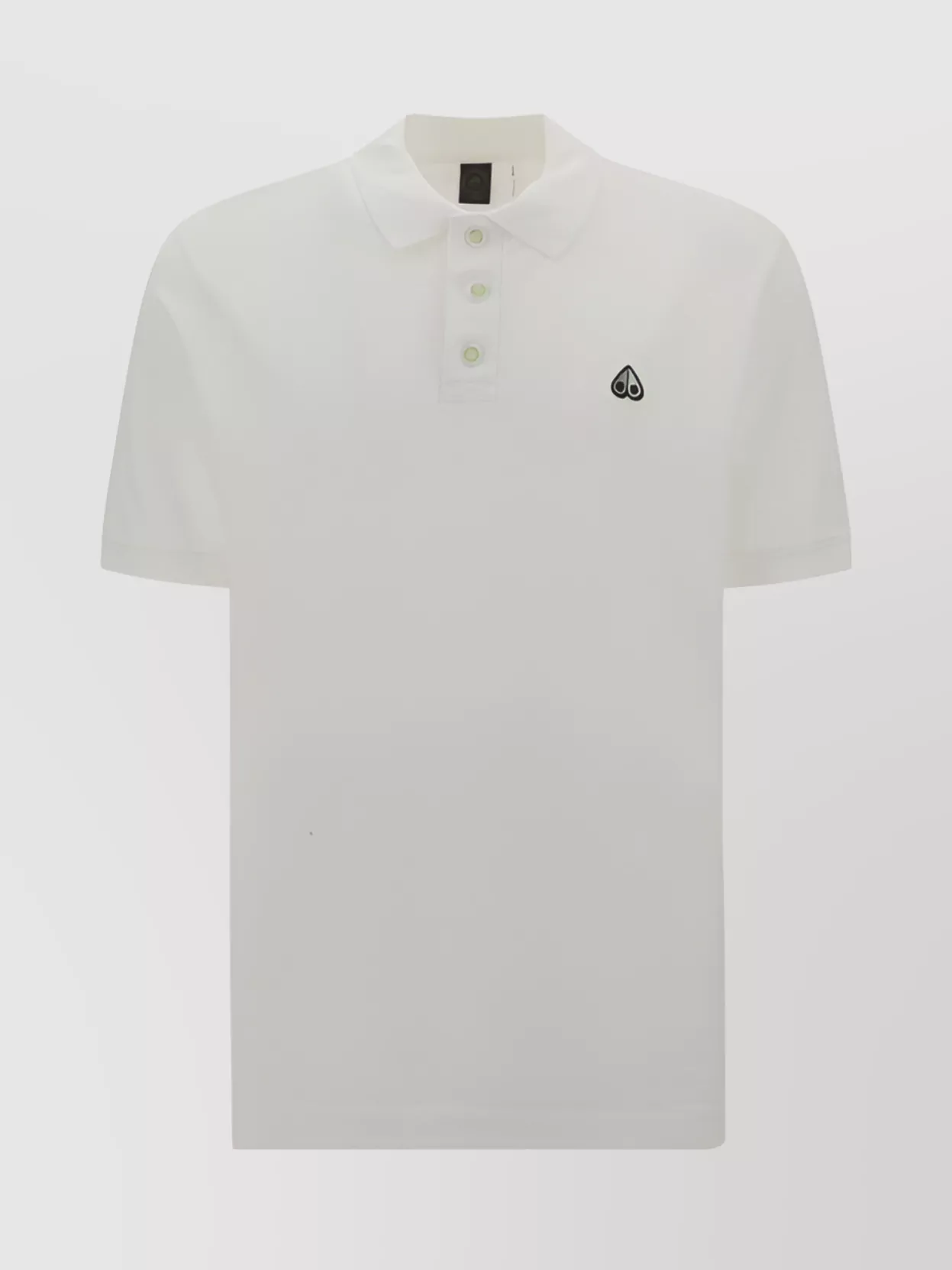 Shop Moose Knuckles Polo Shirt With Button Placket And Ribbed Accents