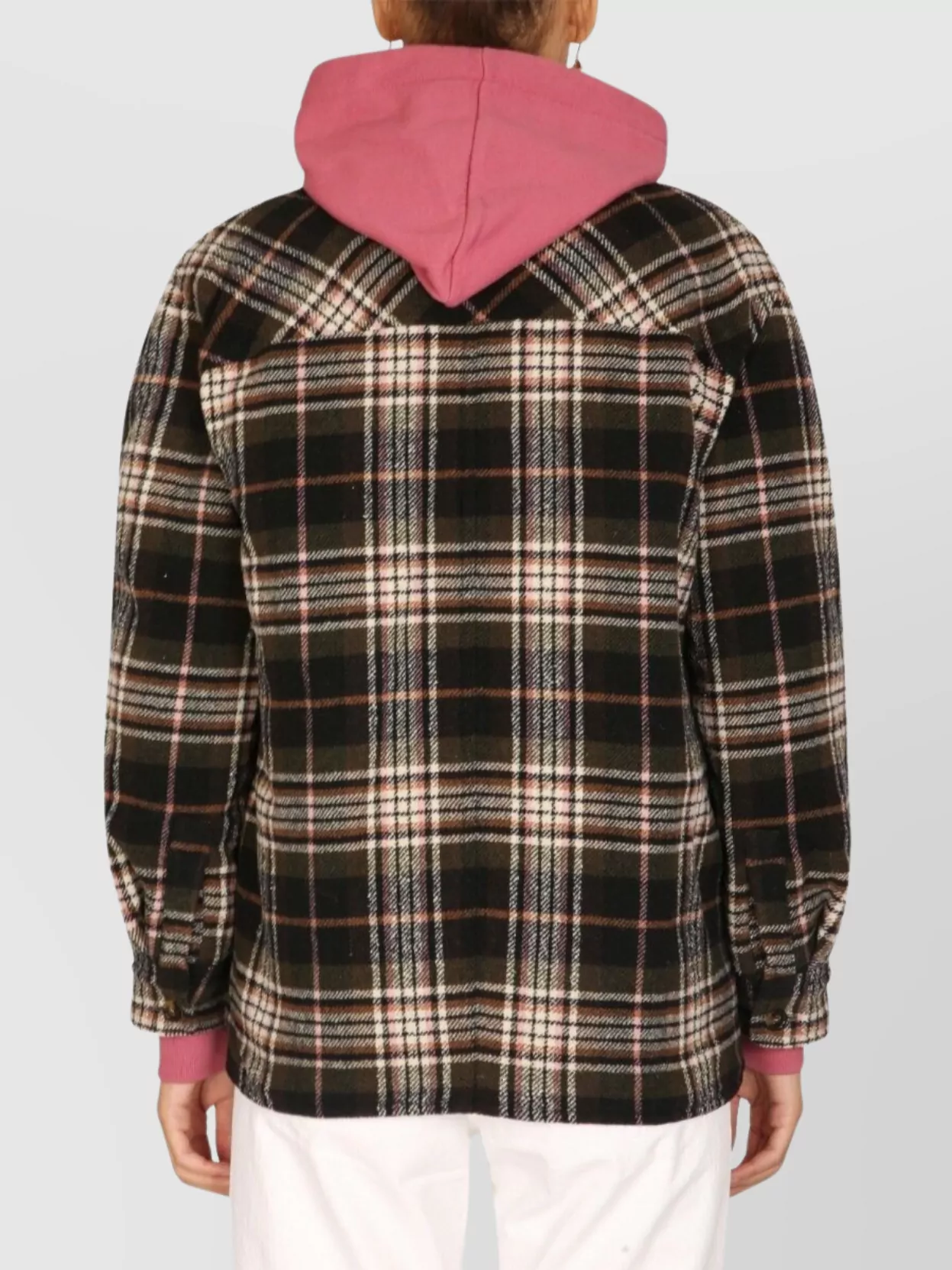 Isabel Marant Étoile Plaid Hooded Jacket Chest Pockets