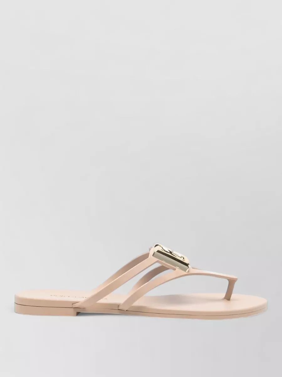 Dolce&Gabbana Dg Logo Rubber Beachwear Flat Sandals