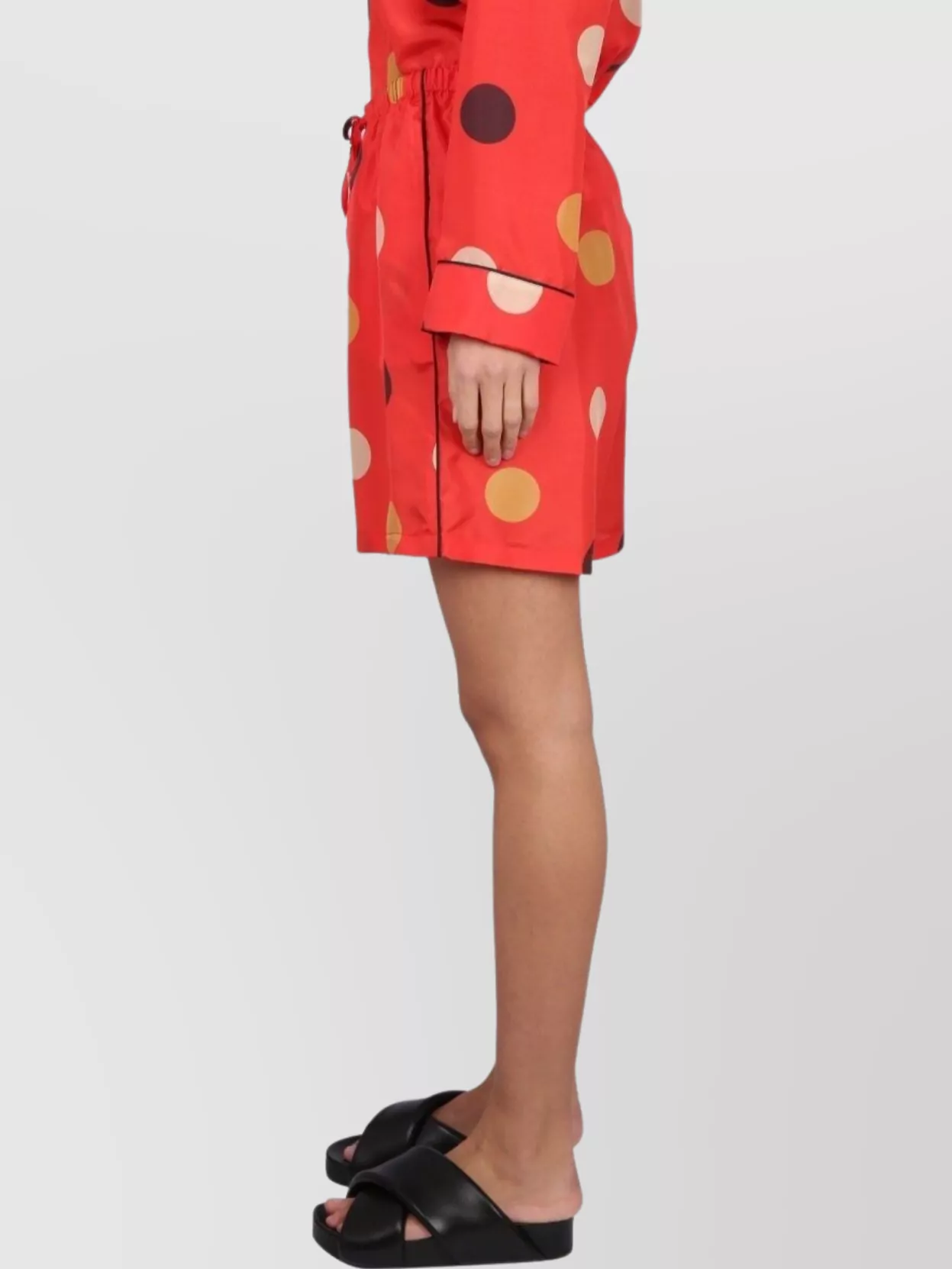 Aspesi Polka-dot Drawstring Shorts