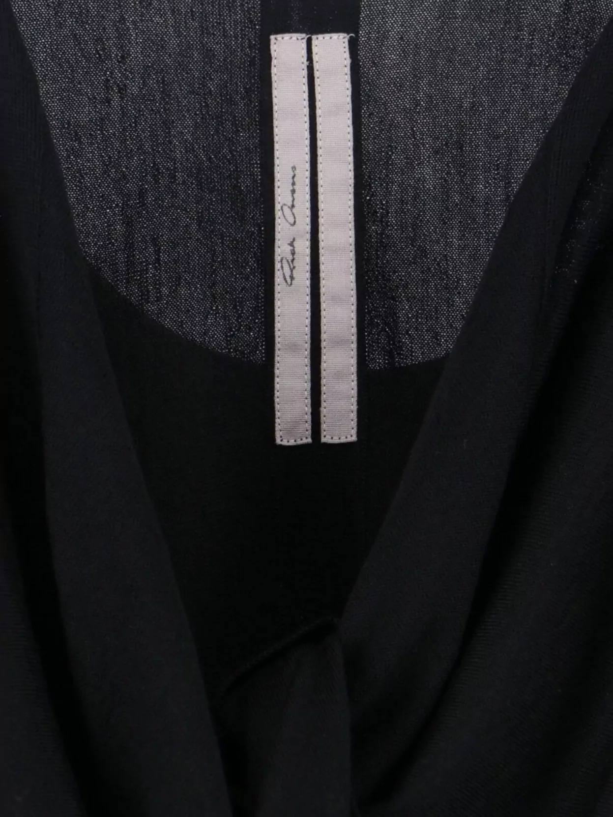 Rick Owens Long Sleeve Wrap Knit With Tie Detail