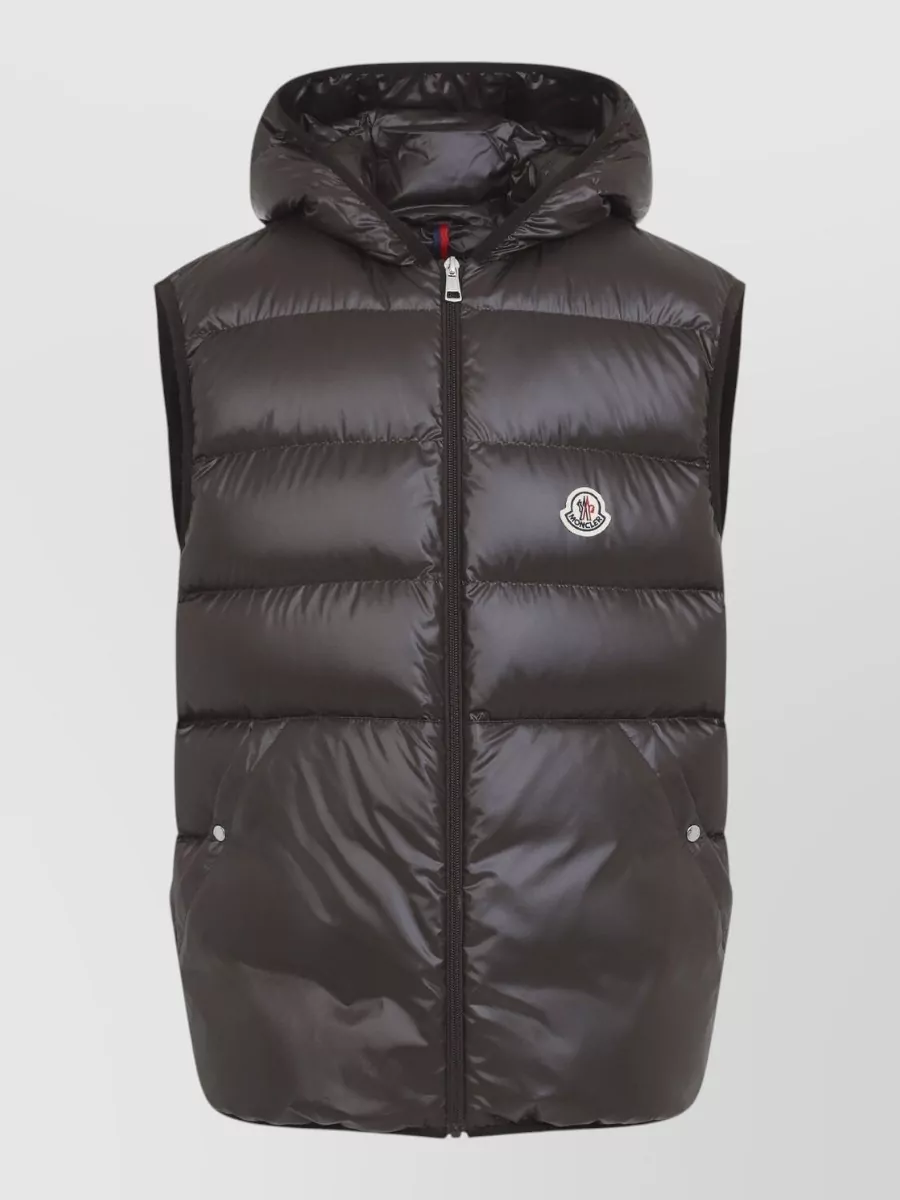 Moncler Down Checked Shirt Jacket
