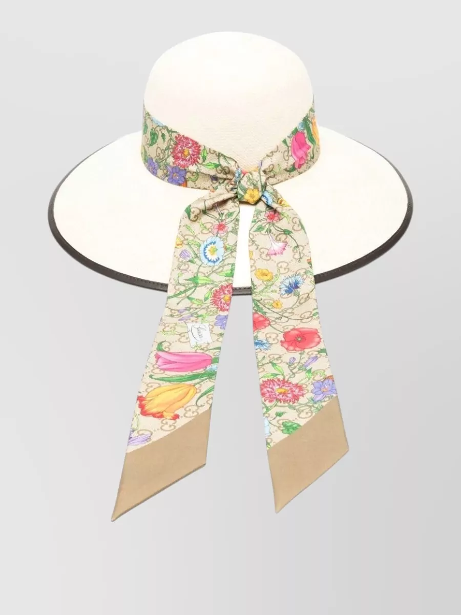Gucci Wide-Brim Straw Sun Hat