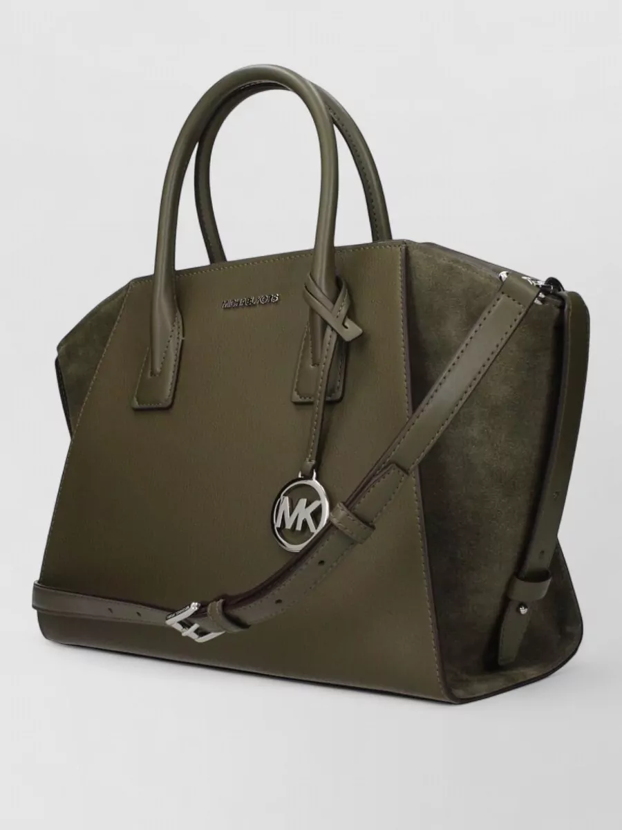 Michael Kors Green Leather Shoulder Bag