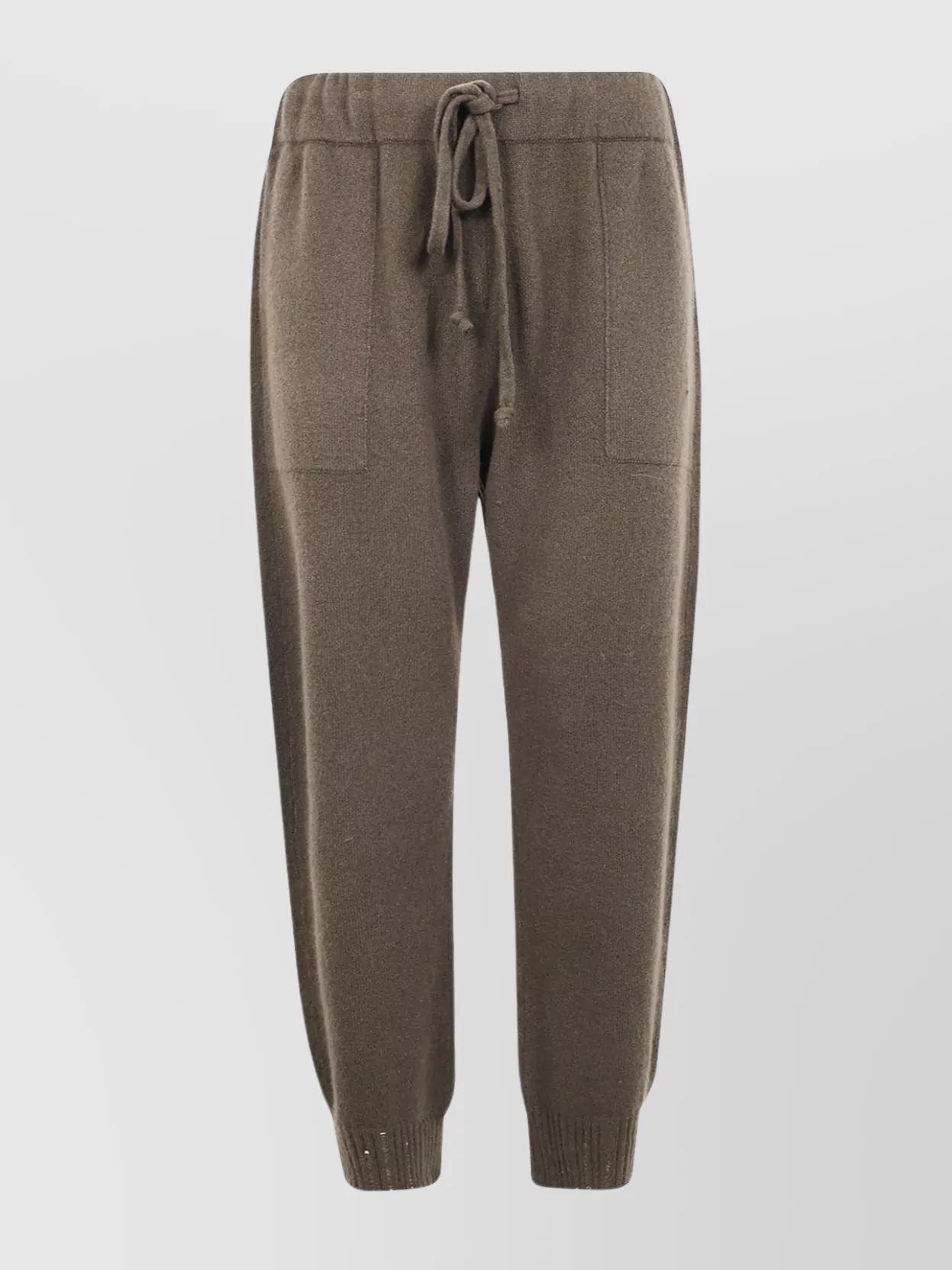 Uma Wang Drawstring Knitted Trousers In Brown