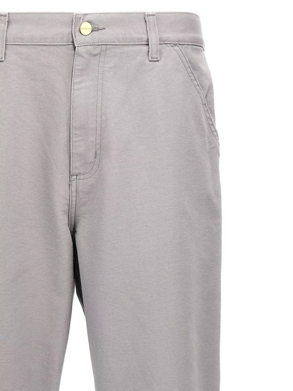 Carhartt Trousers With Knee Patch And Pockets In Gray