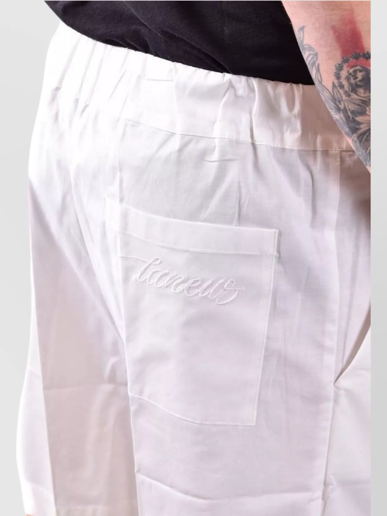 Laneus Tailored Trousers Embroidered Detail