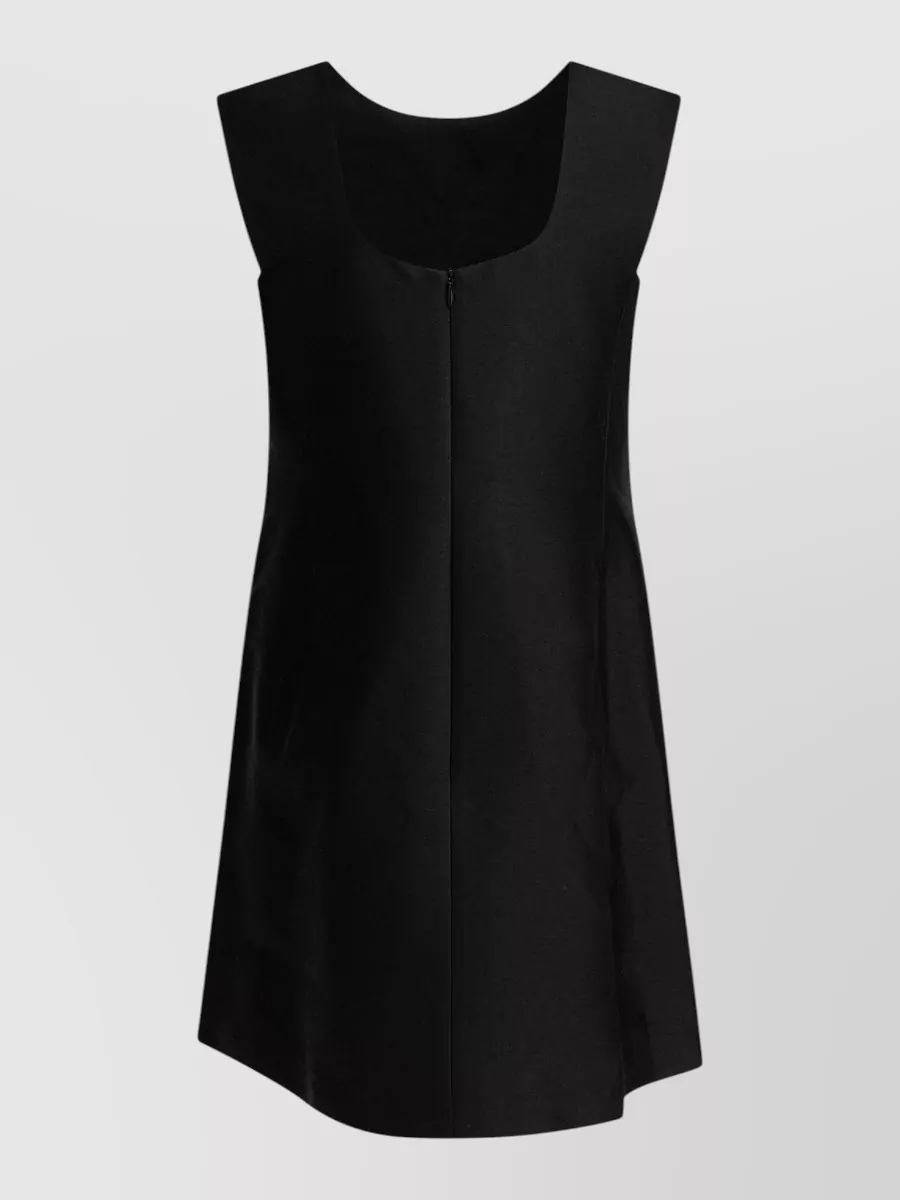 SANDBEIGE silk wool mini dress