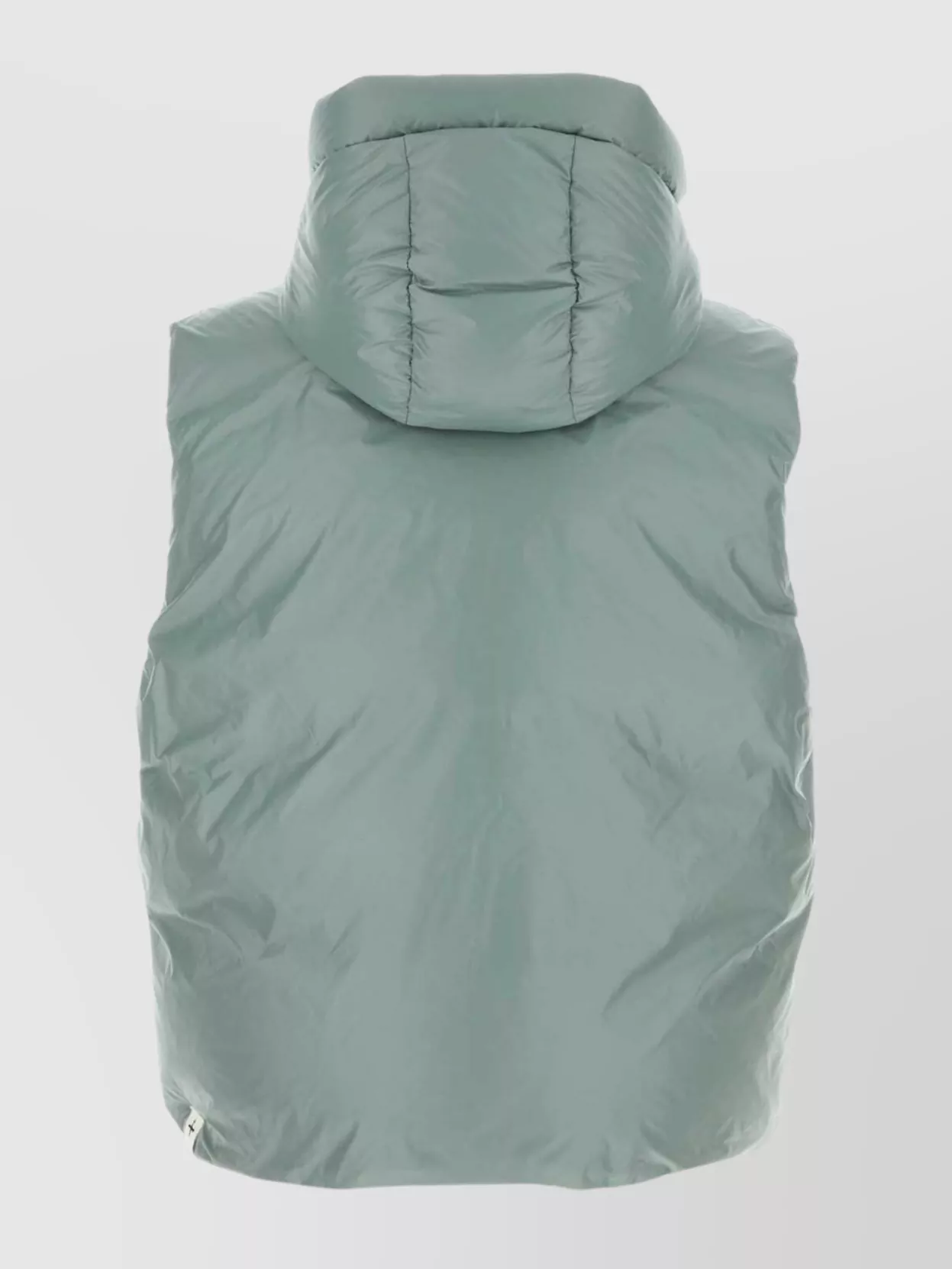 Jil Sander Hooded Sleeveless Down Jacket Drawstring Detail In Blue