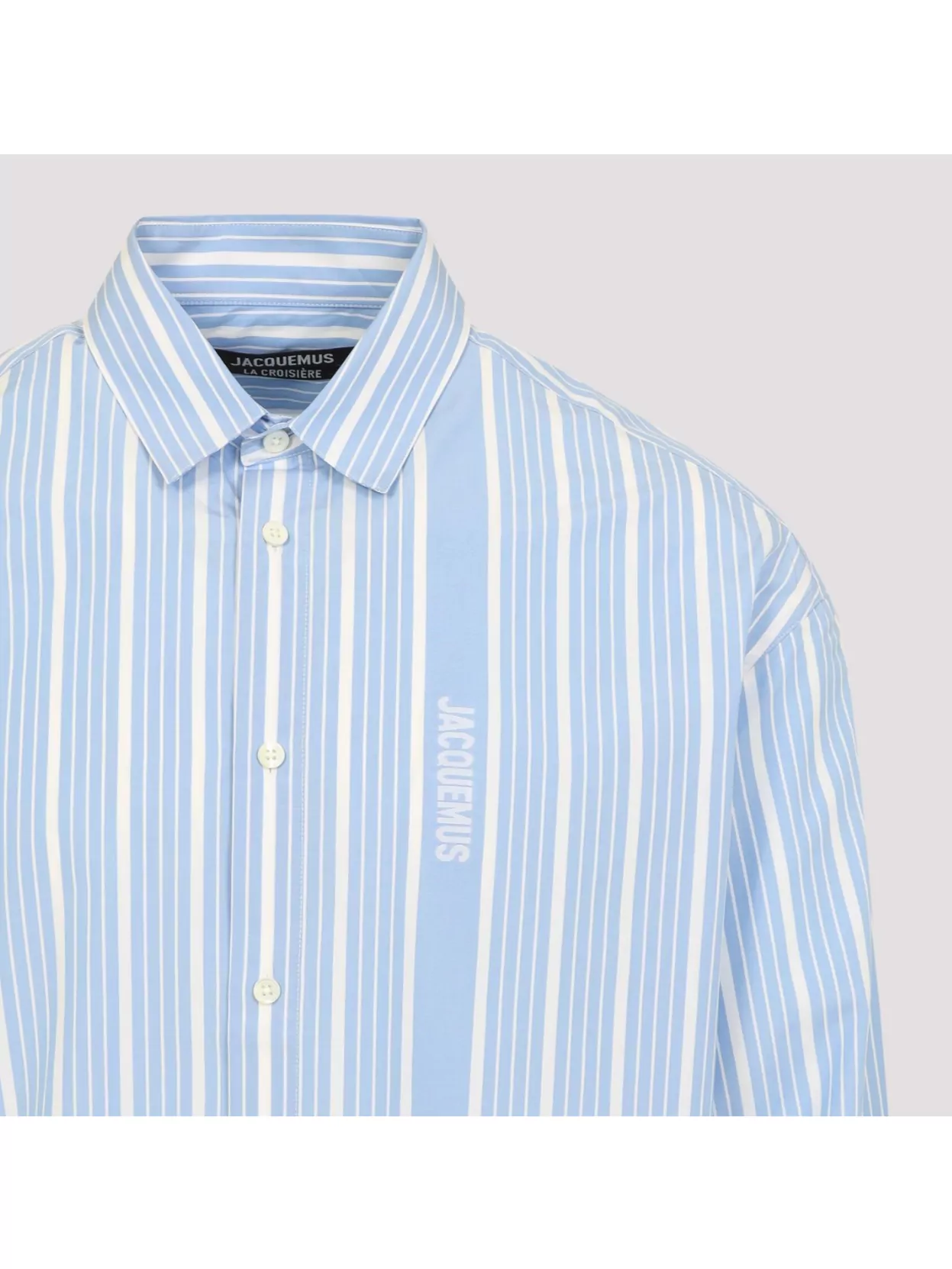 Shop Jacquemus Simon Striped Cotton Shirt