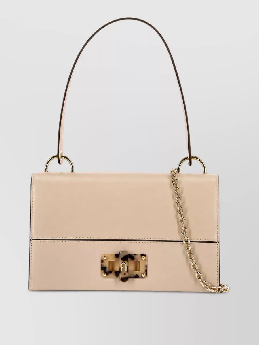 Furla medium leather clutch bag