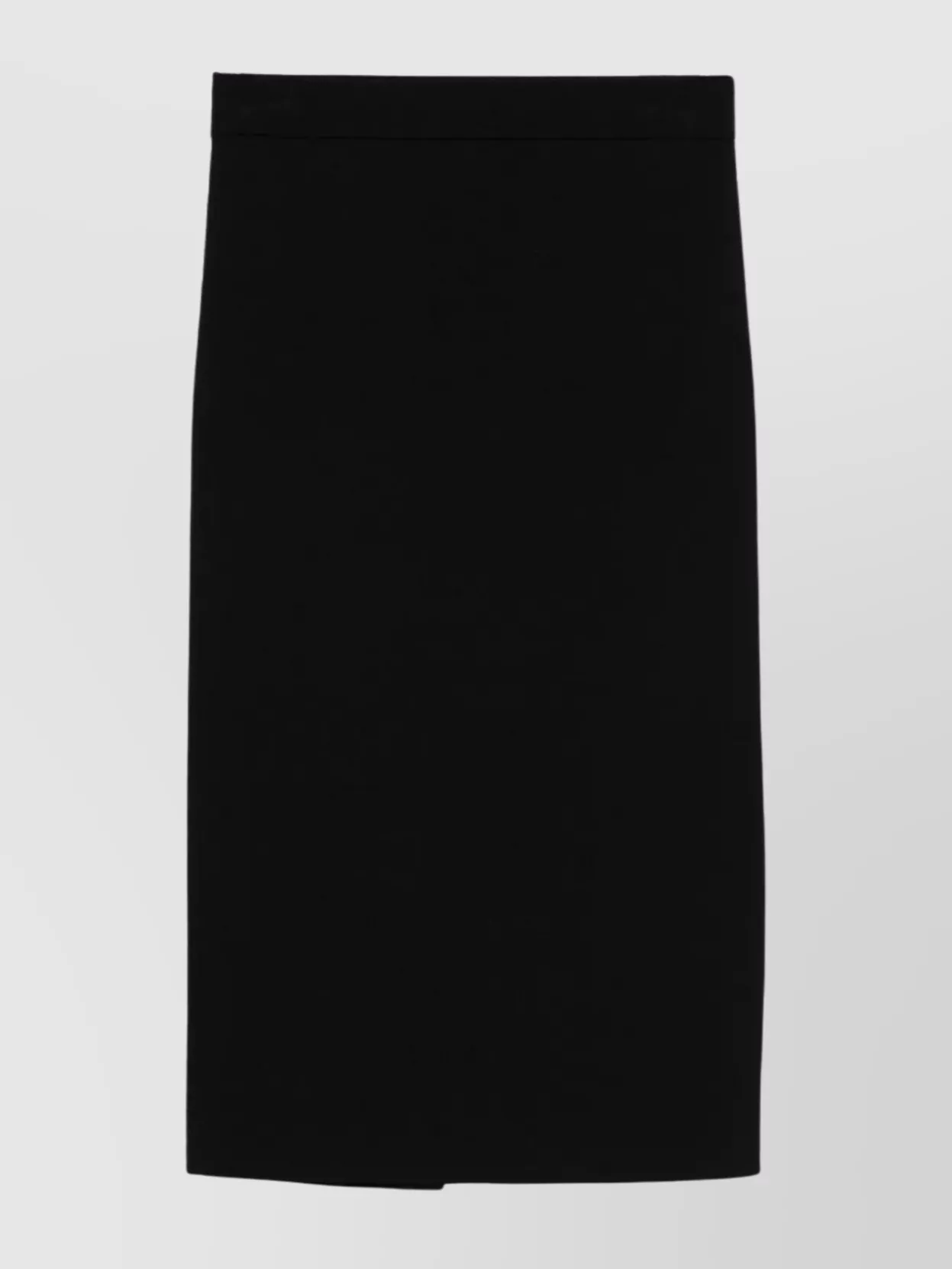 Max Mara Form-fitting Losanna Midi Skirt With Smooth Waistband In Black