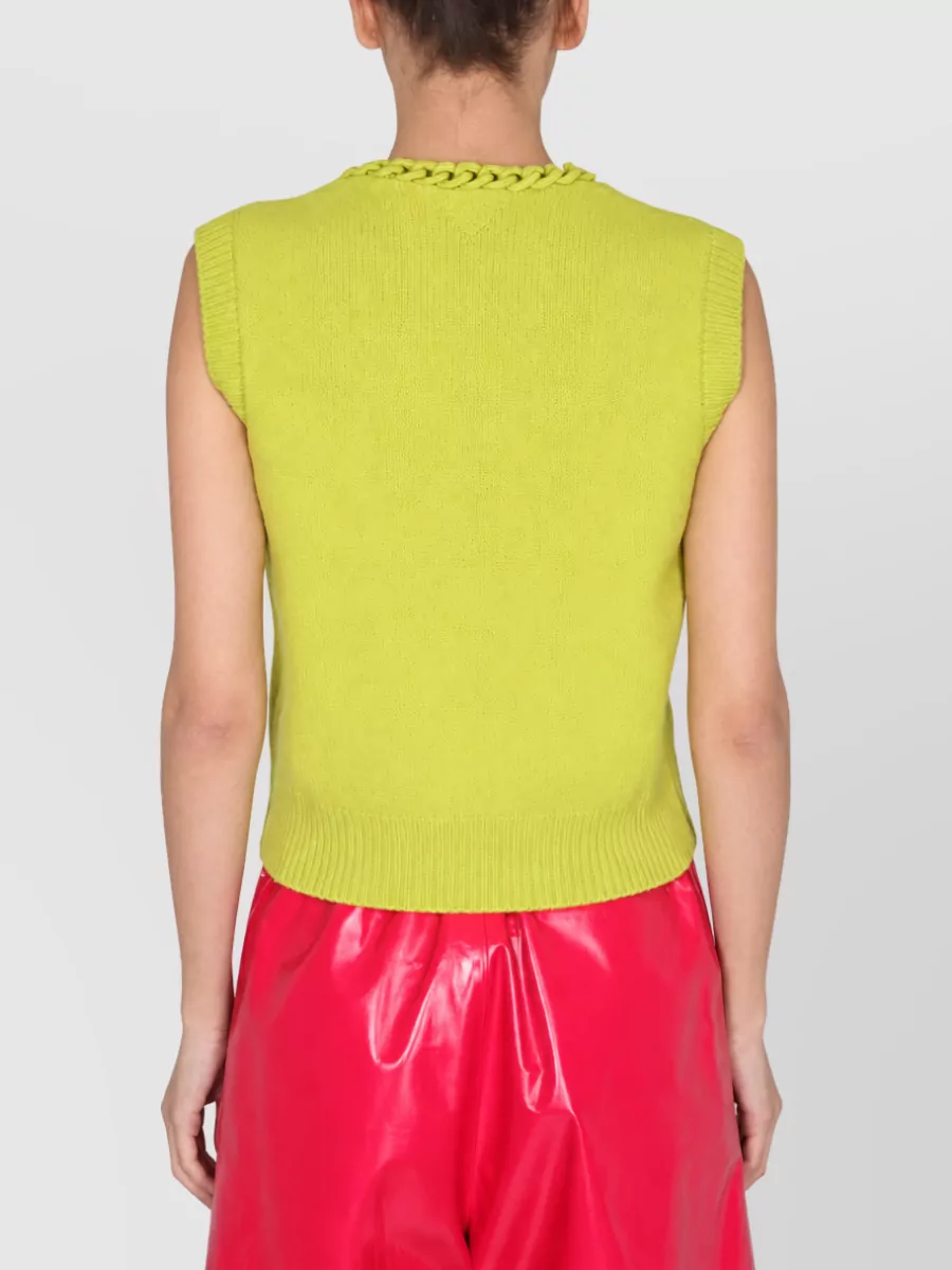 Bottega Veneta Wool Crochet Knit Vest