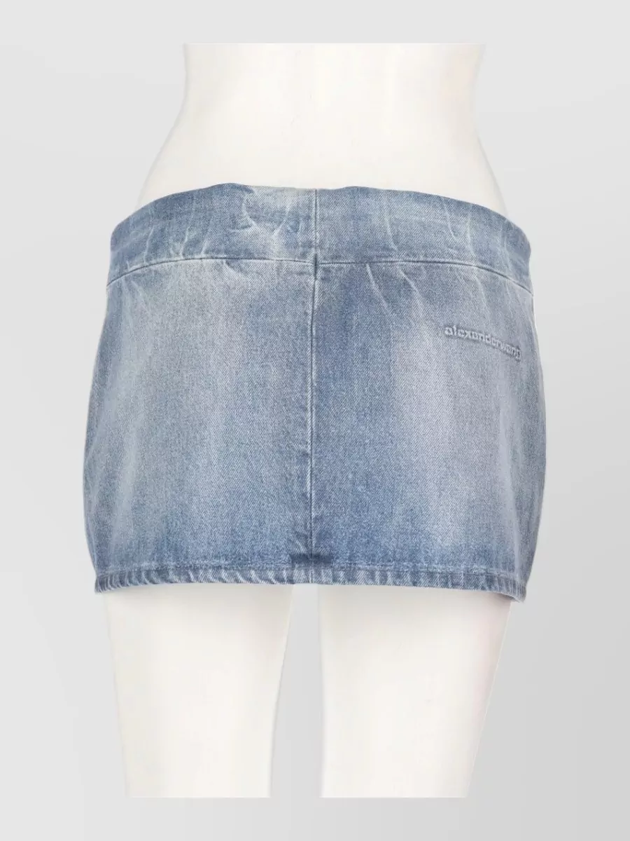 Alexander Wang glossy denim mini skirt