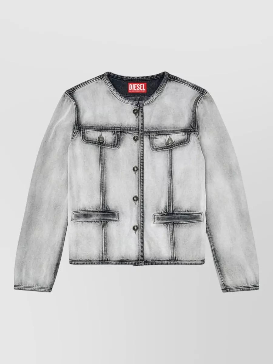 Diesel Cotton and lyocell single breasted coat