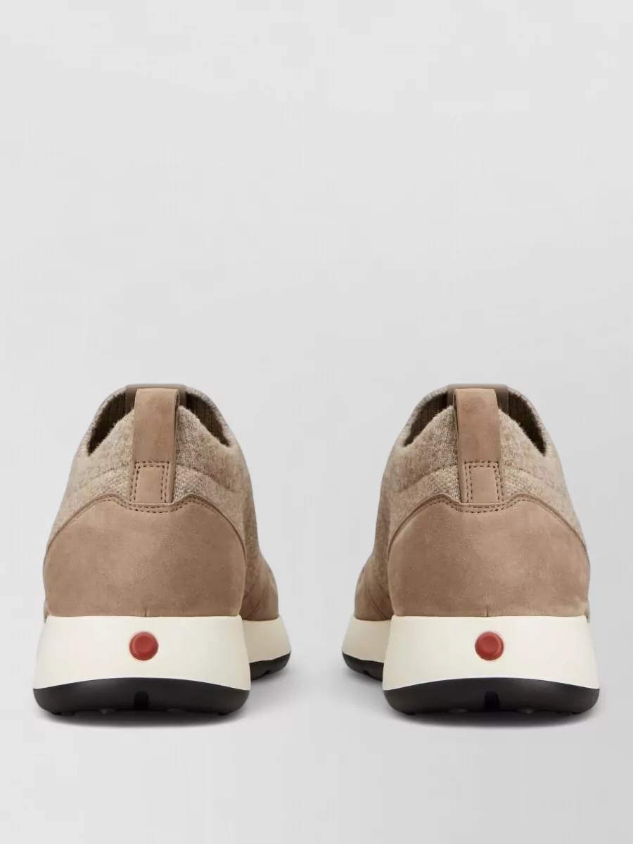 Tod's Leather Knit Low-Top Sneakers
