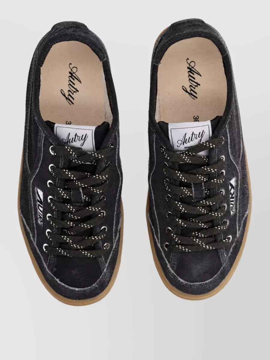 Autry Suede Leather Lace-Up Sneakers