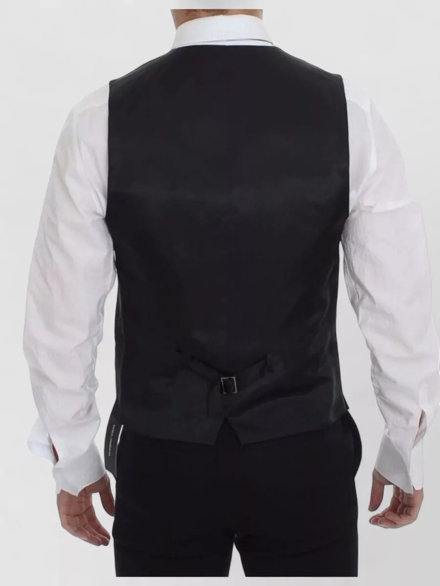 Dolce&Gabbana Wool Slim-Fit V-Neck Waistcoat