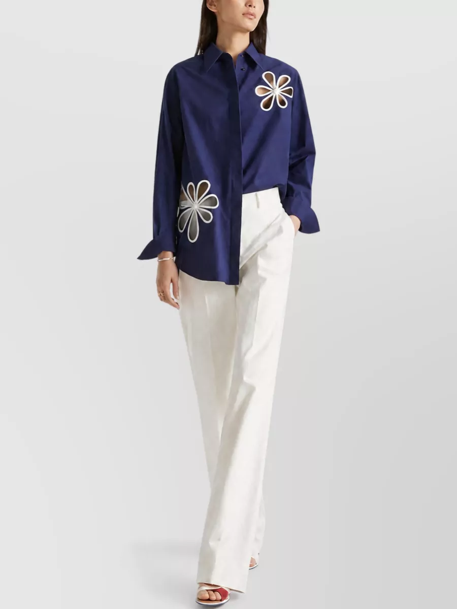 Fendi Cotton Wide-Leg Trousers
