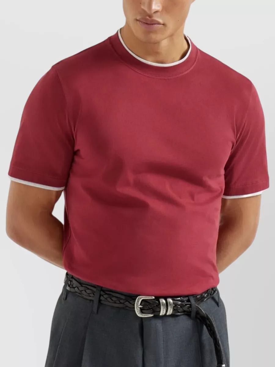 Brunello Cucinelli Crew Neck Short Sleeve T-Shirt