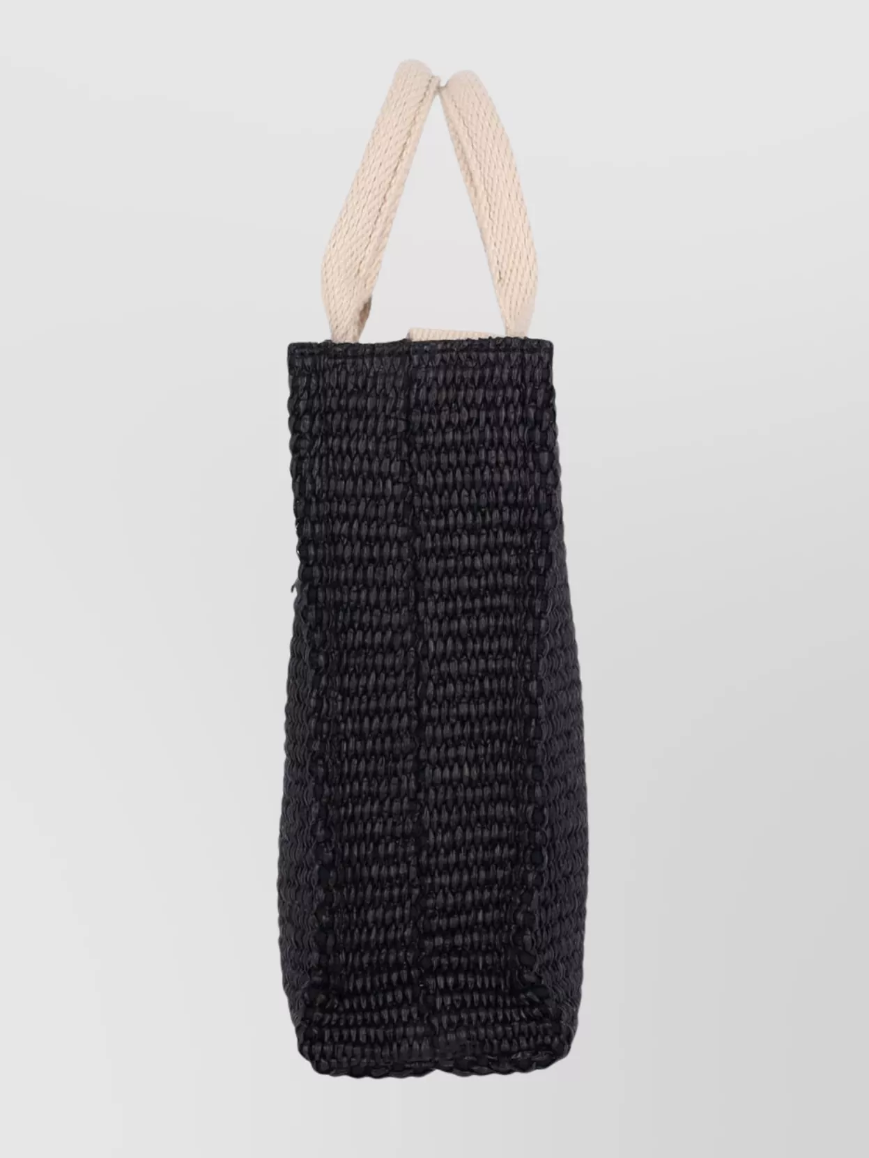 Marni Tote Bag With Contrast Handles And Woven Texture