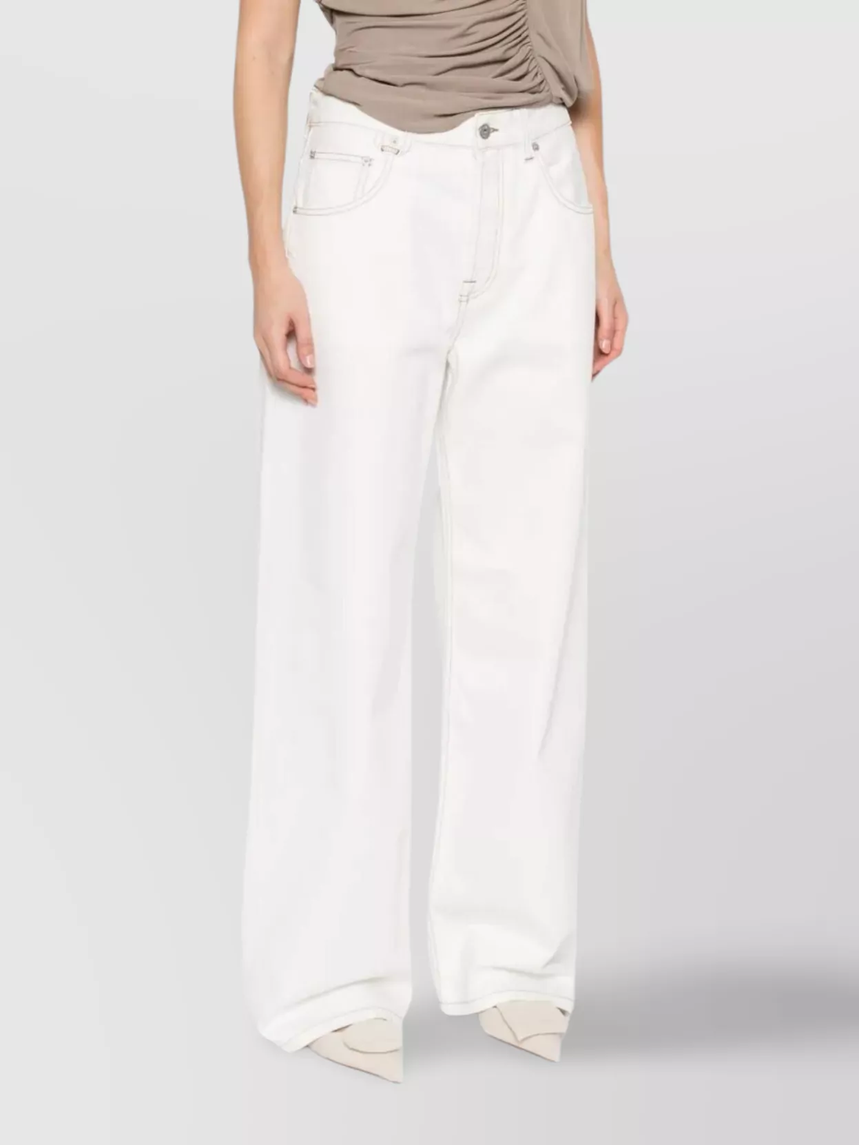 Jacquemus Wide Leg Denim Trousers