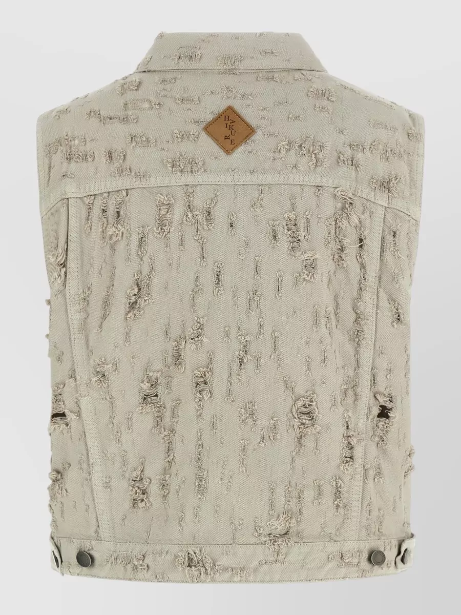Haikure Denim Sleeveless Vest