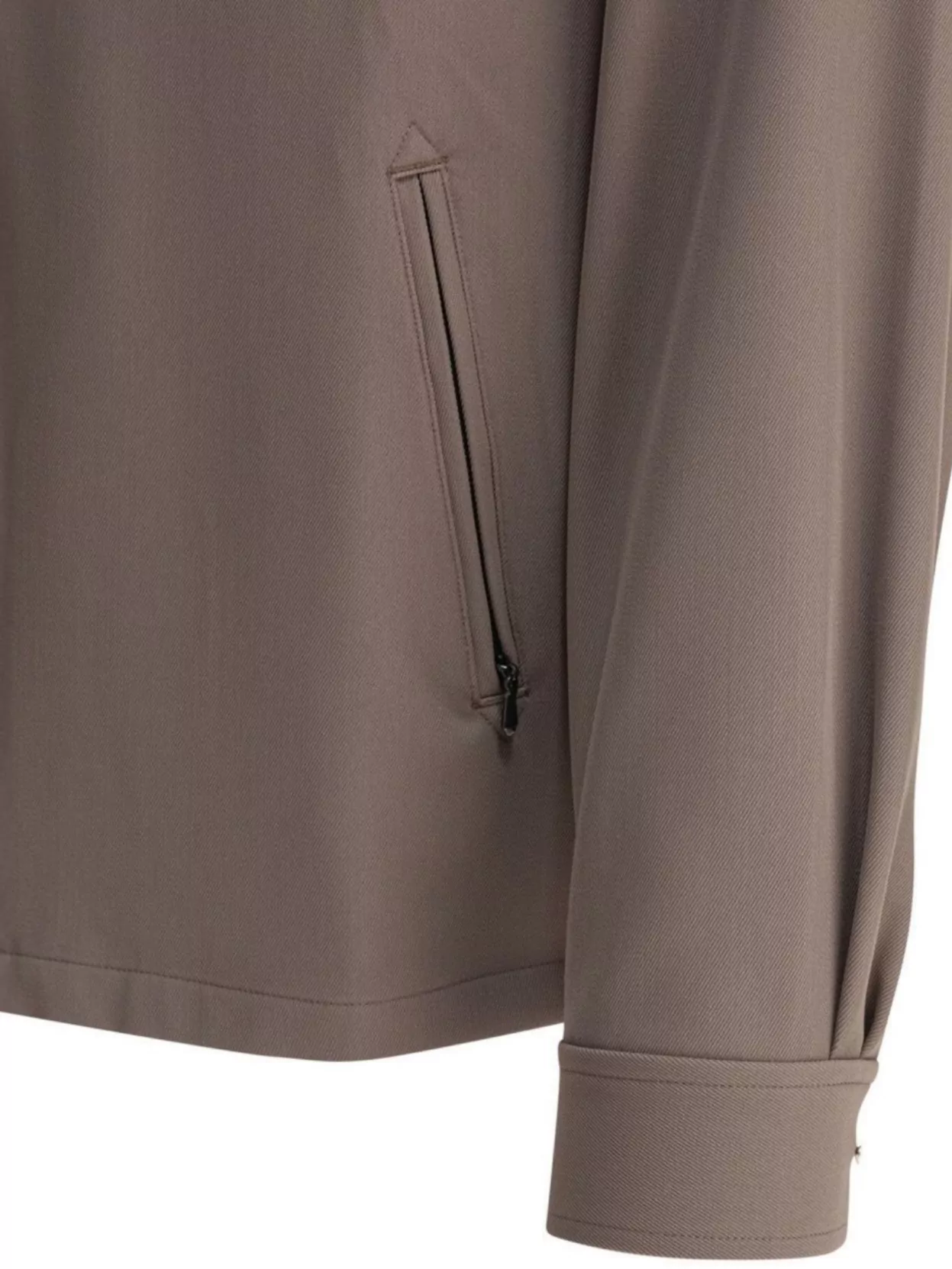 Needles Collared Neck Long Sleeves Side Pockets