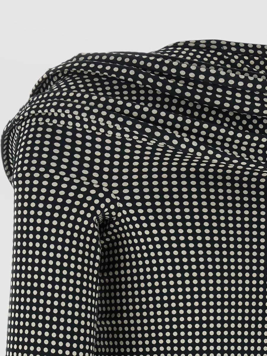 Junya Watanabe Polka-Dot Long-Sleeve Mini Dress