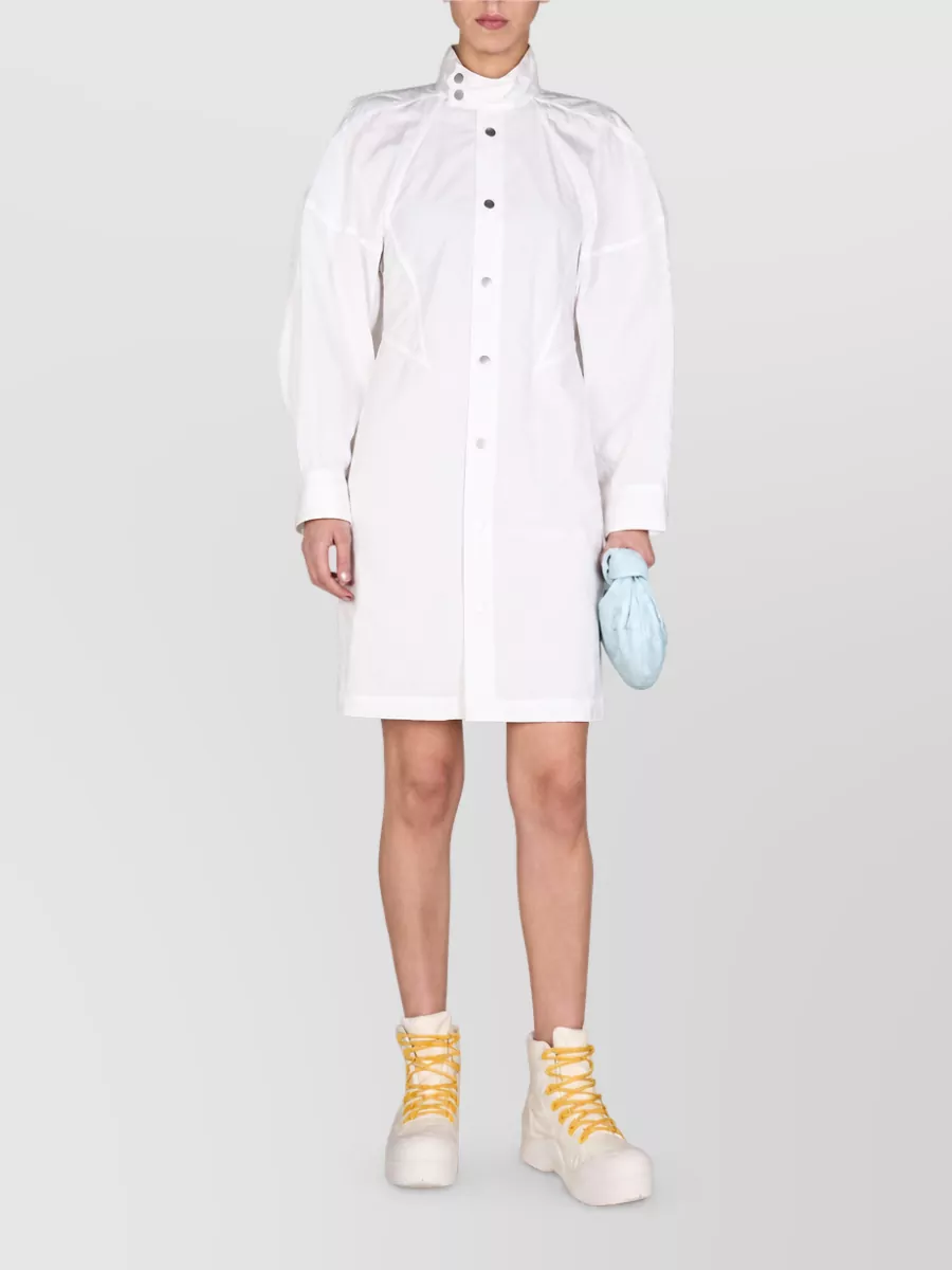 Bottega Veneta high neck knee-length dress