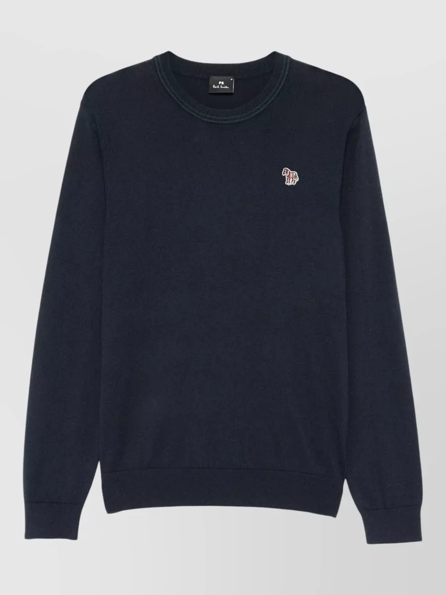 Paul Smith fine-knit wool-blend crew-neck long-sleeve sweater