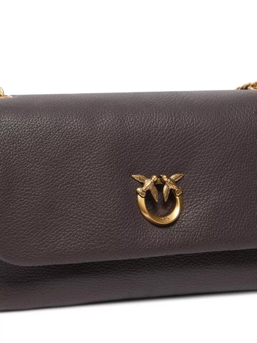 Pinko Love Bag Click Leather Shoulder Bag