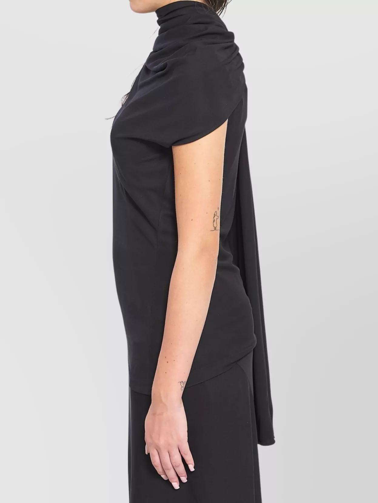 The Row Asymmetric Draped Jersey Top