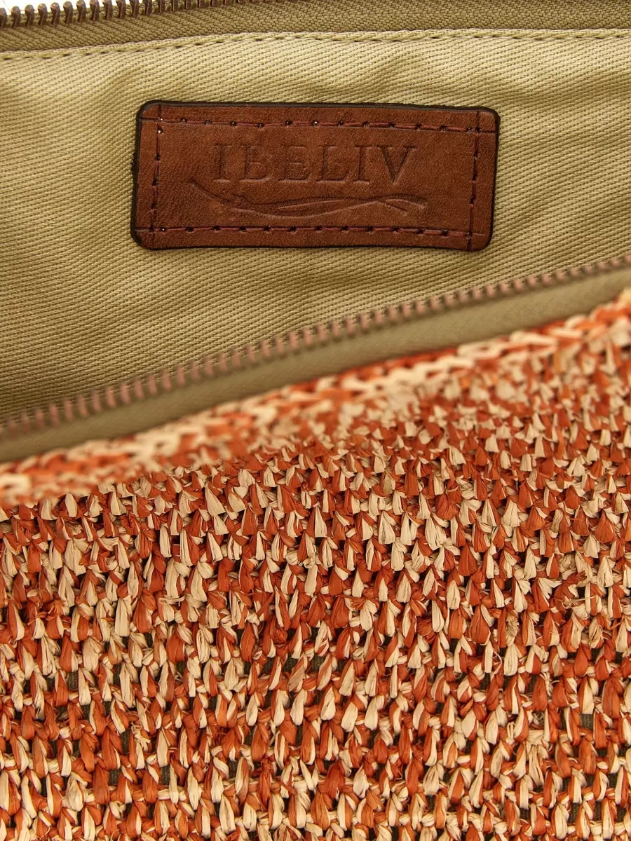 Ibeliv Raffia Crochet Clutch Bag