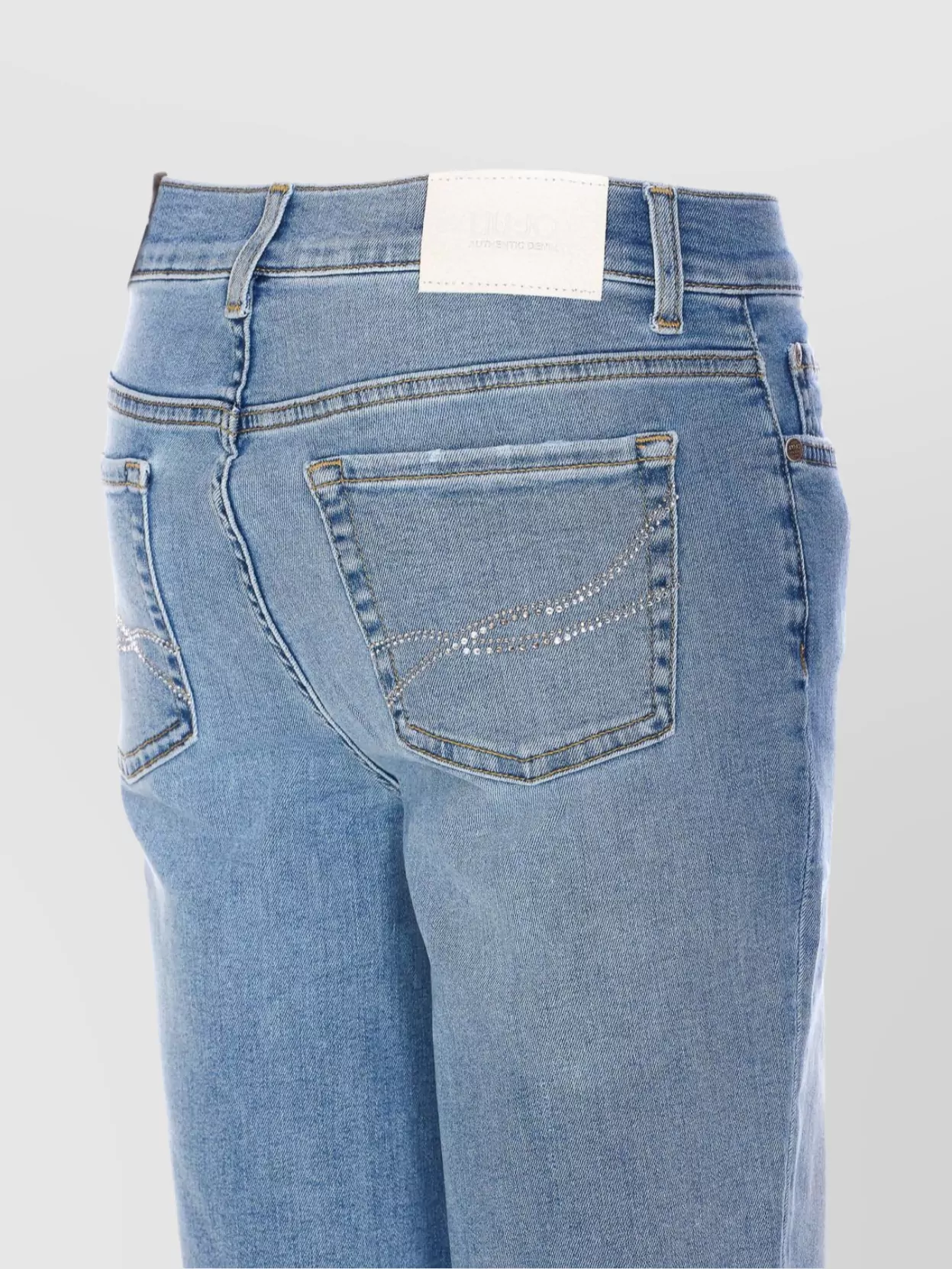 Liu Jo Denim skinny jeans strass detail | The Fashion Square