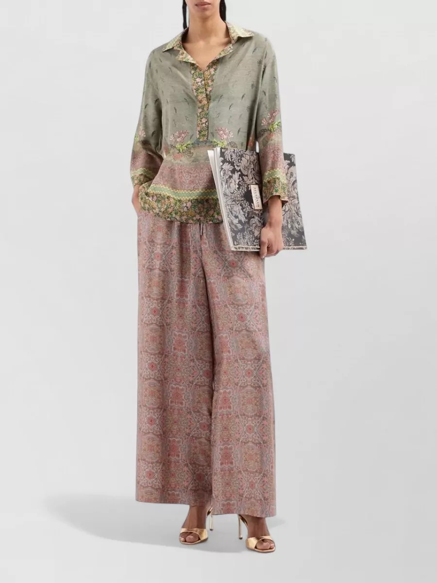 Pierre Louise Mascia Silk Printed Shirt